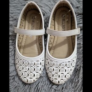 Belladona White Kids Dress Shoes
